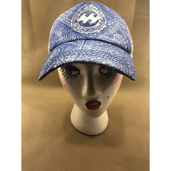 Billabong Australia Hat Cap Snapback Womens Trucker Blue White Adult Adjustable - Picture 2 of 8